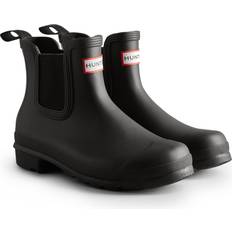 Hunter Stiefel & Boots Hunter Women's Tri-colour Logo Backstrap Chelsea Boots Black