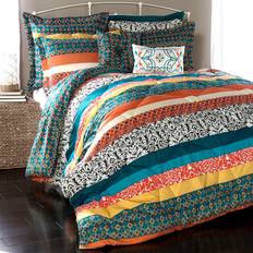 Bedspreads Lush Decor Bohemian Bedspread Turquoise, Orange (233.7x228.6)
