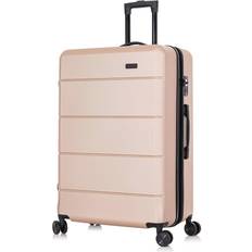 Suitcases InUSA Elysian Lightweight Hardside Large Checked Spinner Suitcase