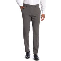 Kenneth Cole Slim-Fit Tic Weave Dress Pant in Grey, Grey