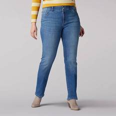 Lee Slim - Women Jeans Lee Women's Plus Flex Motion Straight Jeans Blue