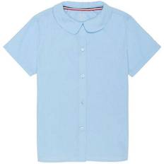 Blouses & Tunics Children's Clothing French Toast Girls Short Sleeve Peter Pan Collar Blouse 33155-10.5Plus (blue)