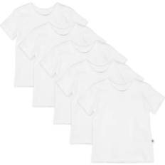 Honest Baby Organic Cotton Short Sleeve T-Shirt Multi-Packs, 5-Pack Bright White, Newborn