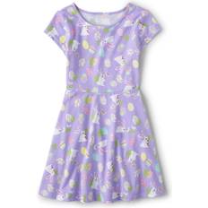 The Children's Place Girl's Easter Skater Dress - Petal Purple
