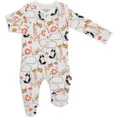 Magnetic Me Nightwear Magnetic Me By Magnificent Baby Newborn Zootiful Footie In White White Newborn