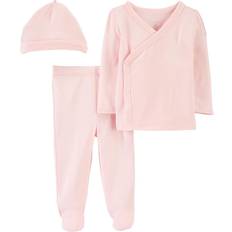 Rosa Sonstige Sets Carter's Baby 3-Piece Side-Snap Set with LENZING ECOVERO