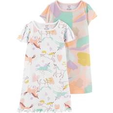 Nightwear Children's Clothing Carter's Kid Unicorn Nightgowns 2-pack - Pink