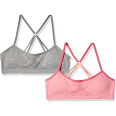 S Bralettes Children's Clothing Hanes Girls' Seamless Foam Strappy Back Wirefree Bralette Pink/Gray