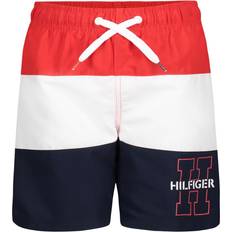 Swimwear Children's Clothing Tommy Hilfiger Boy's Striped Logo Board Shorts Red Red
