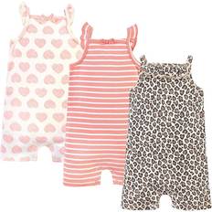 Playsuits Touched By Nature Baby Organic Cotton Rompers, Leopard, 0-3 Months