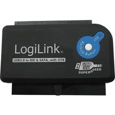 Controllerkarten LogiLink USB 3.0 to SATA/IDE Adapter with OTB