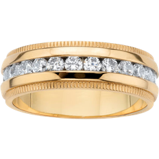 PalmBeach Wedding Band Ring - Gold/Transparent