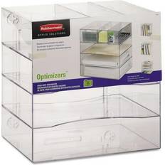 Rubbermaid Tool Storage Rubbermaid Optimizers File Organizer, Clear Plastic (94600ROS) Quill