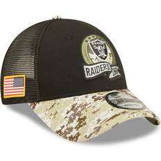 Children's Clothing New Era Youth Black/Camo Las Vegas Raiders 2022 Salute To Service 9FORTY Snapback Trucker Hat
