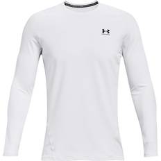 Base Layers Under Armour Men's ColdGear Fitted Crew Shirt White/Black