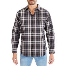 Smith's Workwear Men's Plaid Pocket Flannel Button-Up Shirt