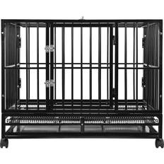 SmithBuilt Pets SmithBuilt 48" Extra Large Heavy-Duty Metal Dog Crate Cage 83.8x94