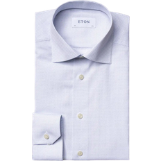 Eton Micro Print Slim Fit Poplin Shirt