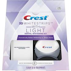 Crest whitening strips Crest 3D Whitestrips With Light Teeth Whitening Kit 10-pack