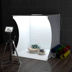 Tables & Light Tents qulable photo studio box, mini photo shooting tent kit, foldable photography lighting softbox with 6 colors photography backdrops waterproof