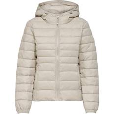 Only Damen - Winterjacken Only Short Quilted Jacket - Gray/Pumice Stone