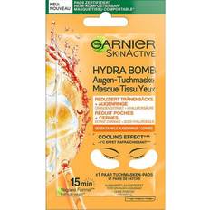 Dermatologisch getestet Augenmasken Garnier Skin Active Skin Active Hydra Bomb Augen-Tuchmaske Orange Augenmaske 1.0
