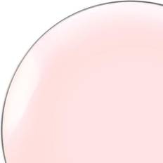 10.25" Pink with Silver Rim Organic Round Disposable Plastic Dinner Plates (120 Plates) Pink With Silver