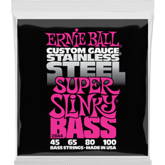 Ernie ball super slinky Ernie Ball Super Slinky Stainless Steel Bass Guitar Strings, 45-100 Gauge (P02844)