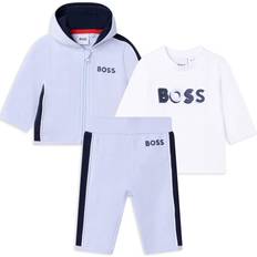 Boss tracksuit HUGO BOSS Baby Logo Print Tracksuit Set - Pale Blue (J98369-771)