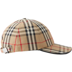 Headgear Burberry Embroidered Logo Vintage Check Cotton Baseball Cap - Archive Beige (80577331)