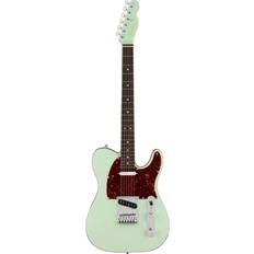 Fender Electric Guitars Fender American Ultra Luxe Telecaster Guitar, Rosewood, Transparent Surf Green