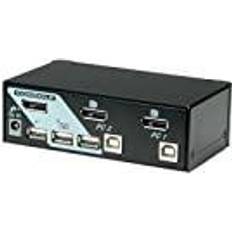 Displayport kvm switch Roline KVM Switch (DisplayPort, USB 2.0) 14013327, Schwarz