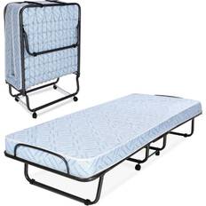 Milliard 31 71.5 Lightweight 4 Cot Foam Medium to Firm Folding Mattress Bed, Blue