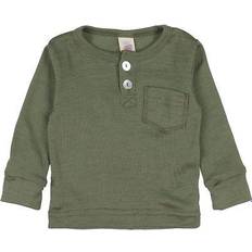 Seide Oberteile ENGEL Natur Wool Sweater - Olive (705533-43E)