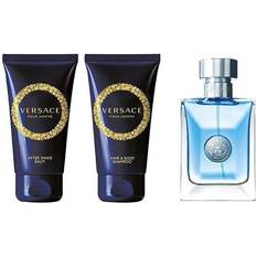 Versace Herren Geschenkboxen Versace Pour Homme Gift Set EdT 50ml + Aftershave Balm 50ml + Shower Gel 50ml