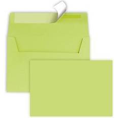 Umschläge & Frankierung Tecno Briefumschläge colors DIN C6 ohne Fenster leuchtend grün haftklebend 25 St