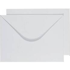 BUNTBOX Briefumschläge DIN C4 ohne Fenster weiß Steckverschluss 2 St