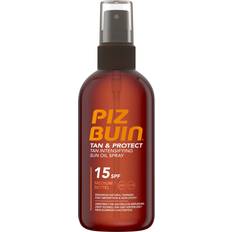 UVA-beskyttelse Tan enhancers Piz Buin & Protect Oil Spray SPF15 150ml