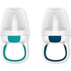 Baby Food Containers & Milk Powder Dispensers OXO TOT Silicone Teal Navy Self-Feeder (2-Pack)