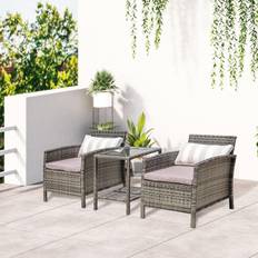 Patio Dining Sets OutSunny 3 Bistro