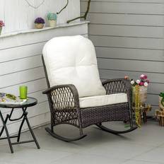 Garden Chairs on sale OutSunny Wicker Rocking