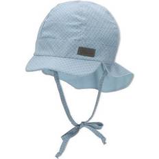 Viskose Accessoires Sterntaler Peaked Cap with Neck Protection - Light Blue