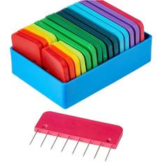 Strikkepinner Tråd & garn Knitpro Rainbow Knit Blockers 20-pack