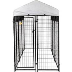Dogs Pets KennelMaster Welded Wire Dog Fence Kennel Kit 6 ft. x 4 ft. x 6 ft