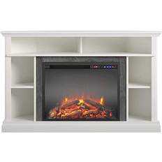 Corner electric fireplace tv stand Ameriwood Home Overland Electric Corner TV Bench 29.7x47.6"