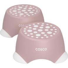 Cosco Kids 1-Step Tall Pink Step Stool (2-Pack)