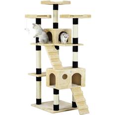 Cat Scratching Furniture Pets Go Pet Club 72-in Cat Tree & Condo Scratching Post Tower