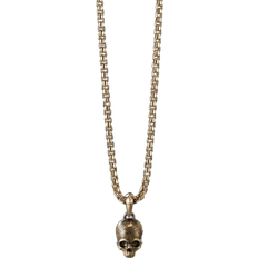 David Yurman Memento Mori Skull Amulet - Gold