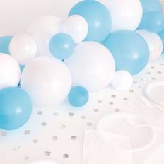 Blå Ballongbuer Unique Party Soft Blue and White Centre Piece Balloon Arch/Centre Piece