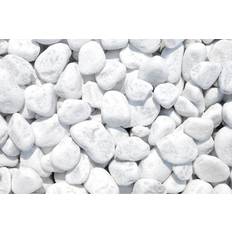Kacheln & Fliesen reduziert Marmorzierkiesel Carrara Weiß 40 60 25 PE-Sack